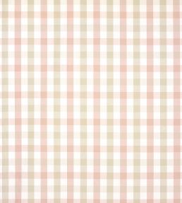 Saybrook Check Fabric by Anna French Pink and Beige