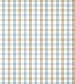 Saybrook Check Wallpaper by Anna French Spa Blue/Beige