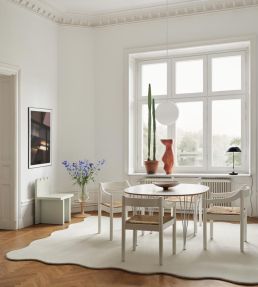 Layered Scallop rug Bone White SCALBW160230 Bone White