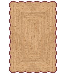 Layered Scallop rug Burgundy SCAJUBU140200 Burgundy
