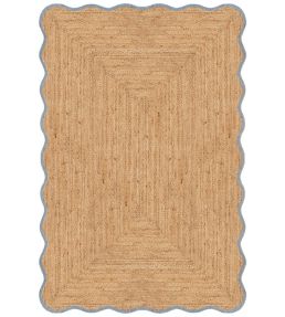 Layered Scallop rug Misty Blue SCAJUMB140200 Misty Blue