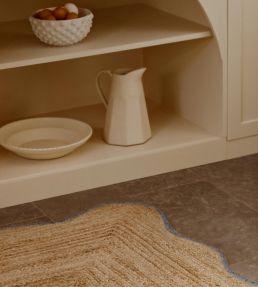 Layered Scallop rug Misty Blue SCAJUMB140200 Misty Blue