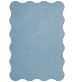 Layered Scallop rug Soft Blue SCALSB180270 Soft Blue