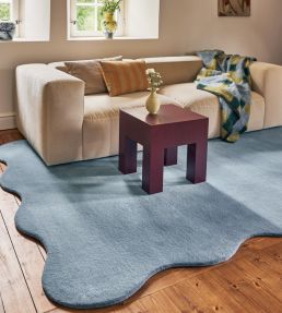 Layered Scallop rug Soft Blue SCALSB180270 Soft Blue