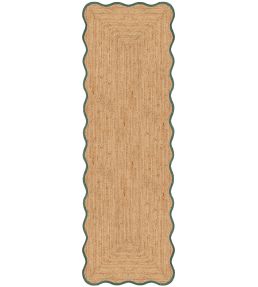 Layered Scallop Runner rug Dark Green SCAJUDG75240 Dark Green