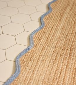 Layered Scallop Runner rug Misty Blue SCAJUMB75240 Misty Blue