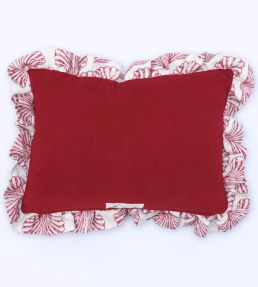 Scallop Shell Cushion 47 x 34cm by Barneby Gates Red