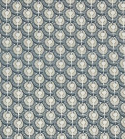 Scallop Spot Fabric by Liberty Smalt Blue