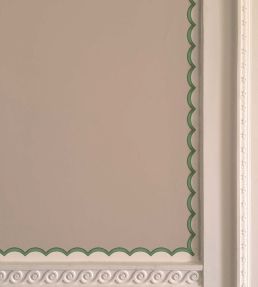 Scalloped Border Wallpaper by Ottoline Green