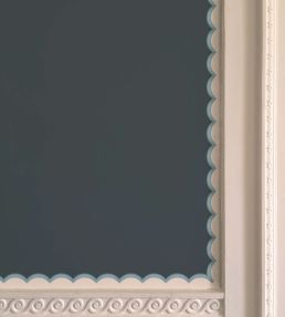 Scalloped Border Wallpaper by Ottoline Light Blue
