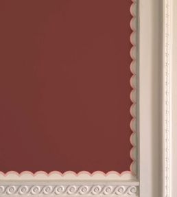 Scalloped Border Wallpaper by Ottoline Pink