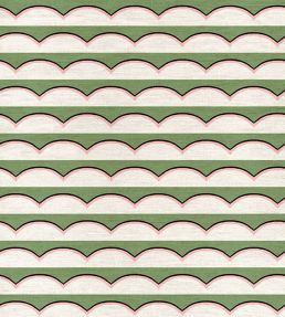 Scallops Linen Fabric by Ottoline Green