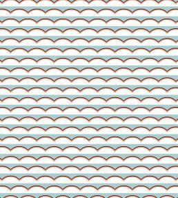 Scallops Wallpaper by Ottoline Light Blue