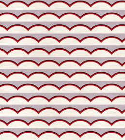 Scallops Fabric by Ottoline Lilac
