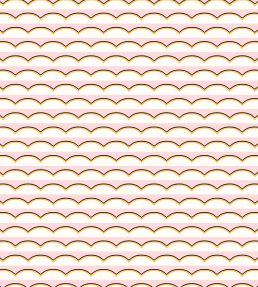 Scallops Wallpaper by Ottoline Pink
