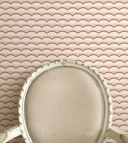 Scallops Wallpaper by Ottoline Pink