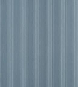 Scarlet Stripe Wallpaper by Thibaut Slate Blue