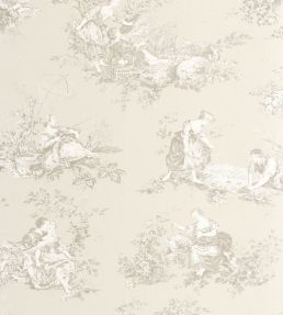 Scene D'Ete Wallpaper by Casadeco Beige Lin