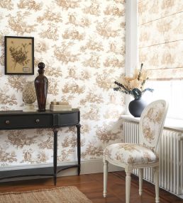 Scene D'Ete Wallpaper by Casadeco Camel