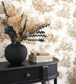 Scene D'Ete Wallpaper by Casadeco Camel