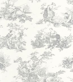 Scene D'Ete Wallpaper by Casadeco Gris Perle