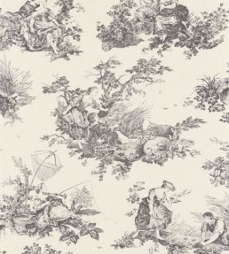 Scene D'Ete Wallpaper by Casadeco Noir Fusain