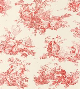 Scene D'Ete Wallpaper by Casadeco Rouge Carmin