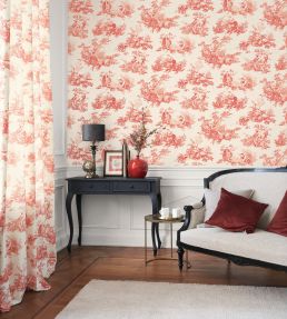 Scene D'Ete Wallpaper by Casadeco Rouge Carmin