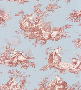 Scene D'Ete Wallpaper by Casadeco Rouge Grenat