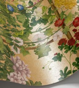 Scenic Flora Metallic Mural by Cole & Son Gilded