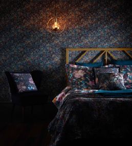 Scintilla Wallpaper by Clarke & Clarke Midnight