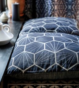 Aikyo Fabric by Scion Midnight