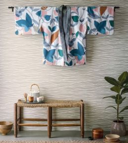 Akira Fabric by Scion Ginger / Teal