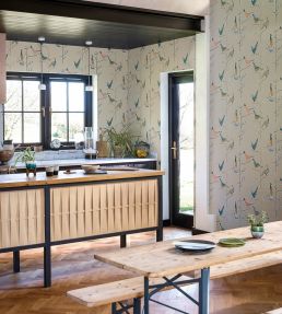 Passaro Wallpaper by Scion Cinnamon / Slate
