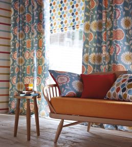 Taimi Fabric by Scion Seaglass / Chalk / Honey