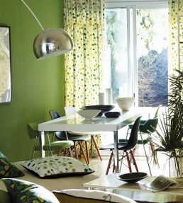 Berry Tree Fabric by Scion Emerald / Lime / Chalk