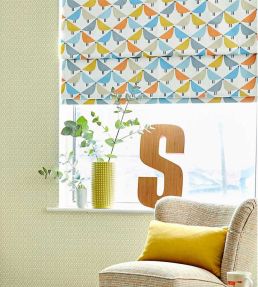 Lintu Fabric by Scion Satsuma / Sky / Pebble