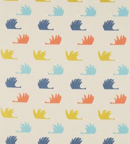 Colin Crane Fabric by Scion Pink Grapefruit/Ink/Sky