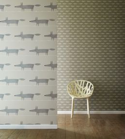 Mr Fox Wallpaper by Scion Silver