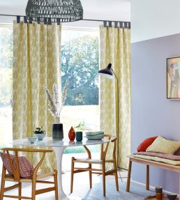 Poacea Fabric by Scion Indigo