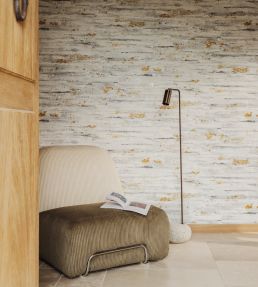 Scorza Wallpaper by Elitis Silence de craie