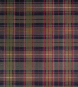 Scot's Plaid Fabric by Thibaut Olive and Cranberry