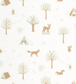 Scouty Wallpaper by Caselio Vert d'eau