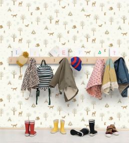 Scouty Wallpaper by Caselio Vert d'eau