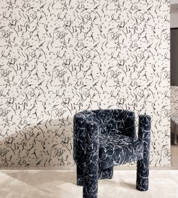 Scribble Wallpaper by Kirkby Design Monochrome