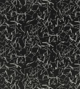 Scribble Recycled Fabric by Kirkby Design Noir