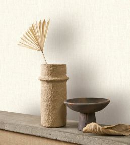 Scribe Wallpaper by Casadeco Blanc Coton