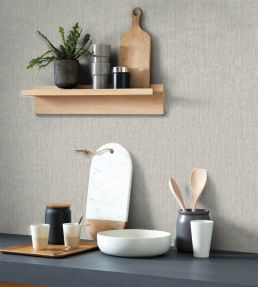 Scribe Wallpaper by Casadeco Gris Tourterelle