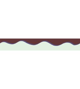 Scroll Border 5cm Wallpaper by Parker & Jules Conker