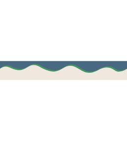 Scroll Border 5cm Wallpaper by Parker & Jules Day Blue
